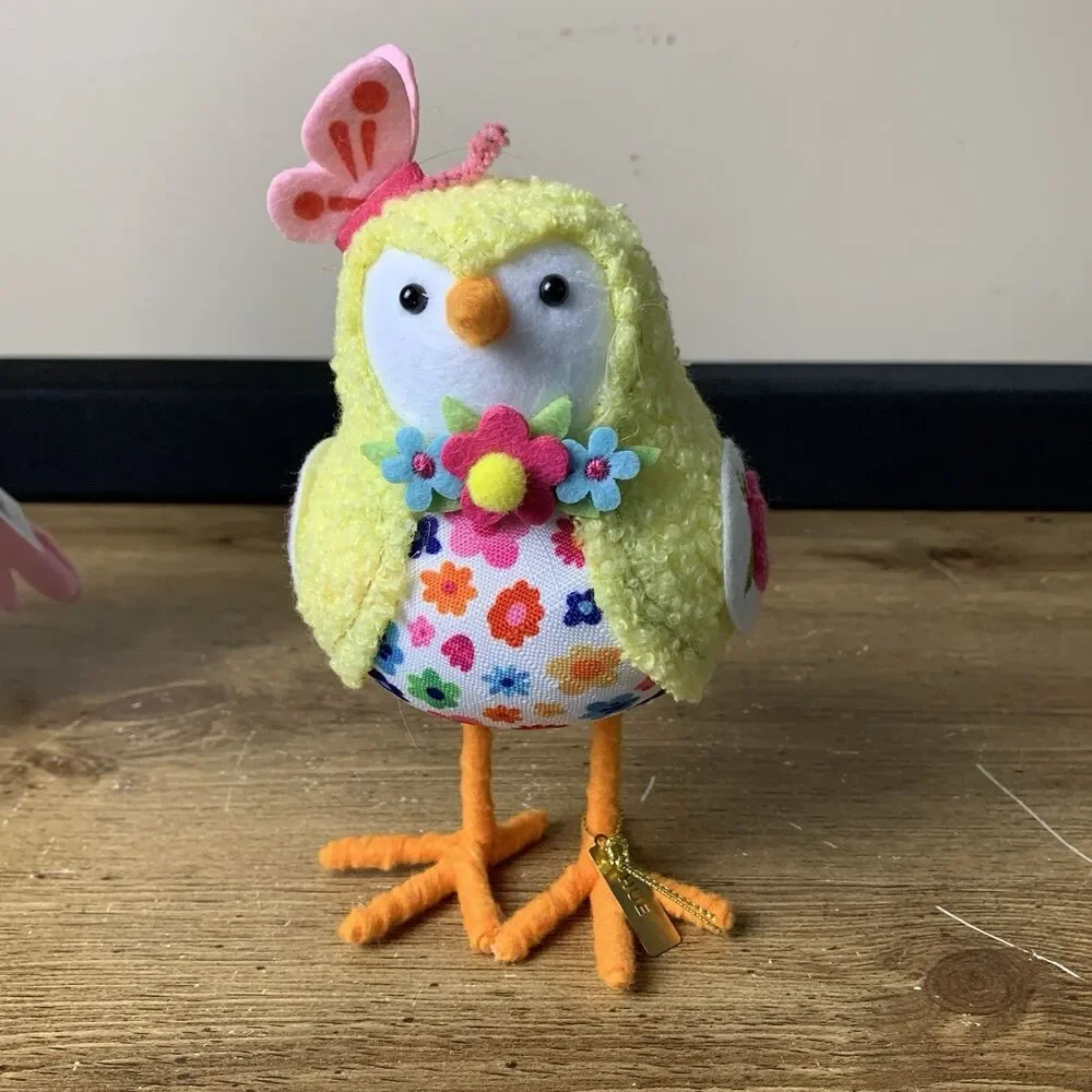 Featherly Friends Felt Bird Set of 2 Spritz Scribble & Hue Decor